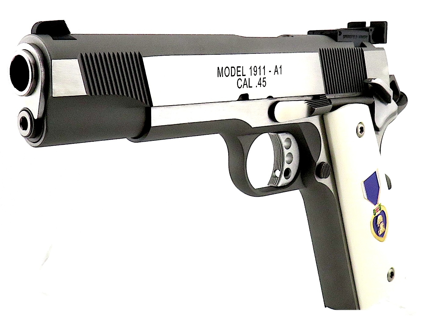 CA OK! SPRINGFIELD 1911 LOADED TARGET 45acp x2 7+1 MAGS SKU: PI9132LCA