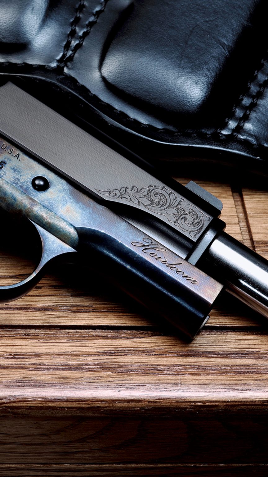 Engraved Rifle Case Dan Wesson Heirloom 2024 Engraved & Case Color Hardened 4.25