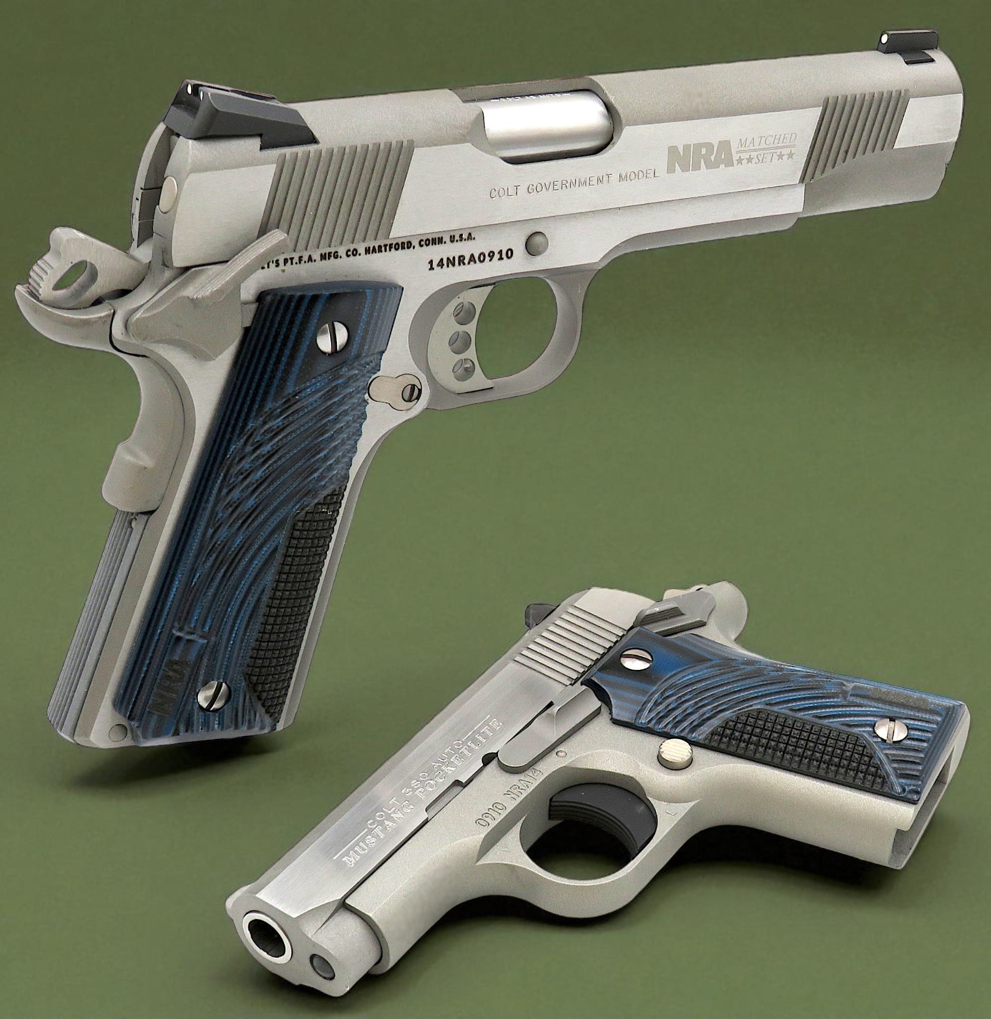 M1911A1 COLT GOVERNMENT トイガン セット SET OF TWO NEW OLD STOCK NRA MATCHED SET of Colt 1911 Pistols with