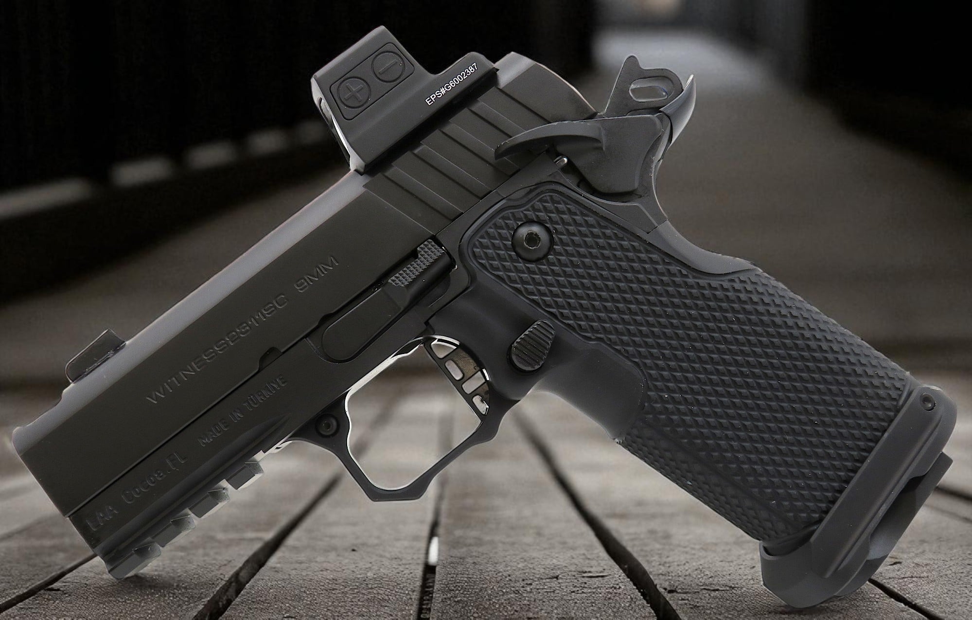 NEW MODIFIED EAA WITNESS 2311 BRAT CHUNK PORTED 3.4" 9mm SKU: 395037 - Image 3