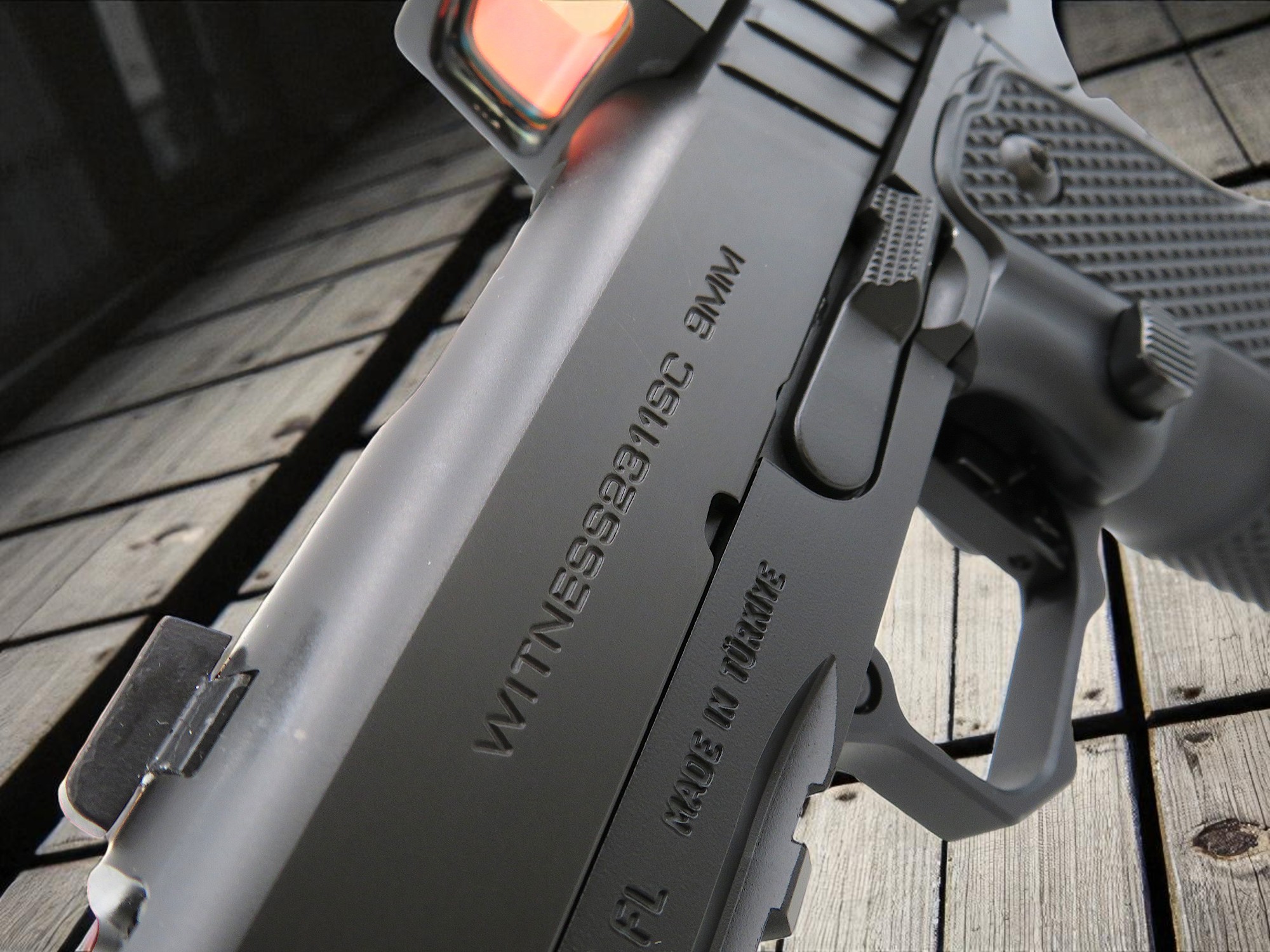 NEW MODIFIED EAA WITNESS 2311 BRAT CHUNK PORTED 3.4" 9mm SKU: 395037 - Image 4