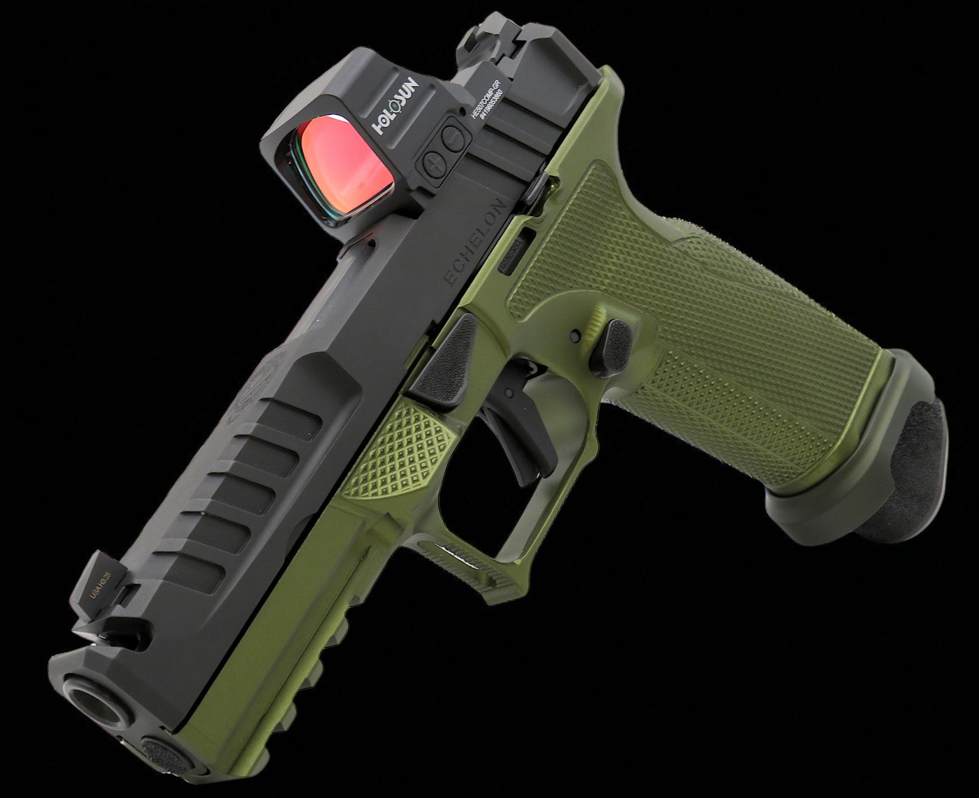 Modified New Springfield Armory Echelon Chunk Port w/ Icarus Frame, Magwell 4.5" 9mm