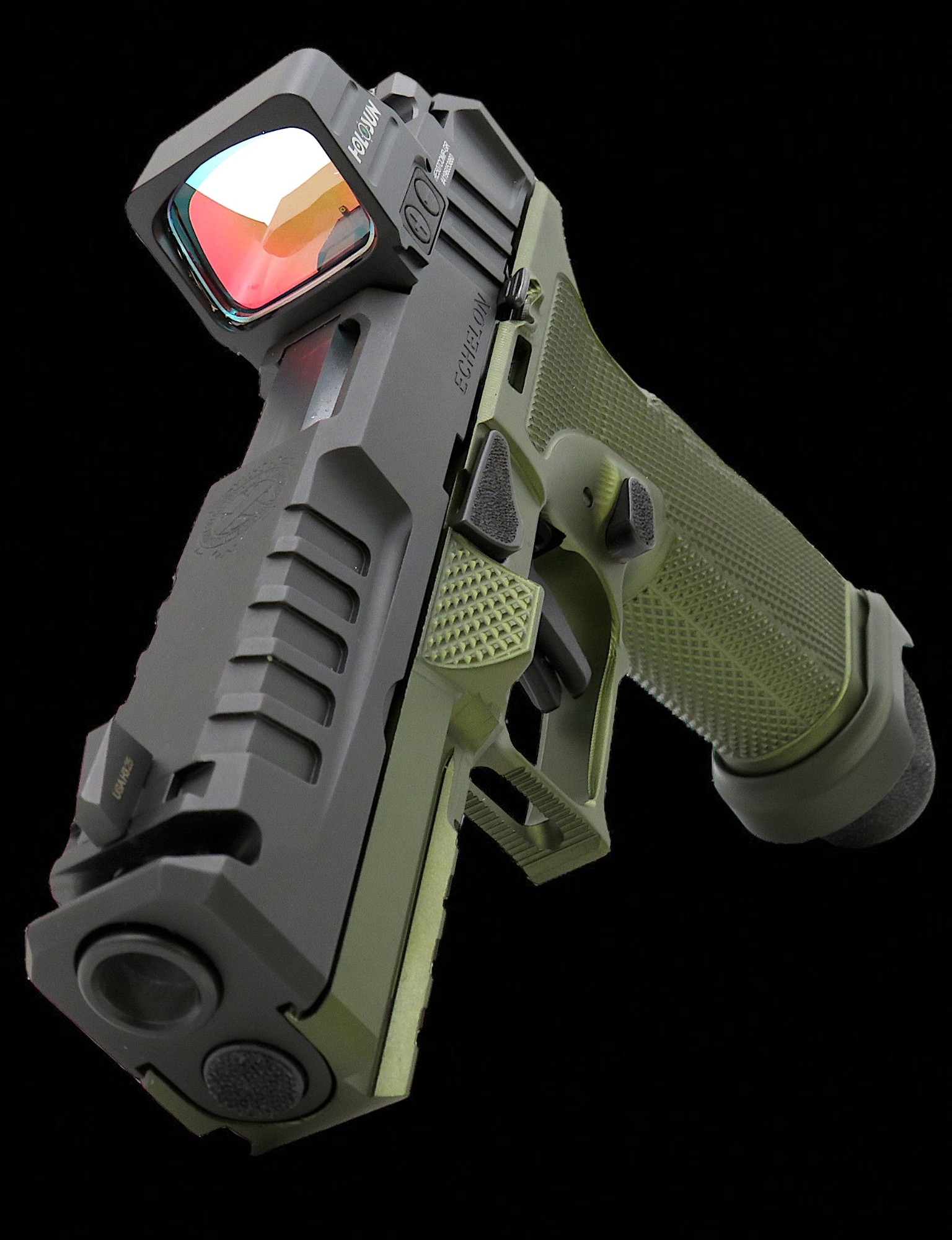 Modified New Springfield Armory Echelon Chunk Port w/ Icarus Frame, Magwell 4.5" 9mm - Image 2