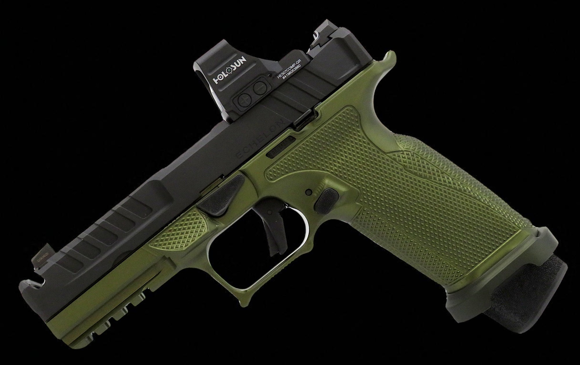 Modified New Springfield Armory Echelon Chunk Port w/ Icarus Frame, Magwell 4.5" 9mm - Image 3
