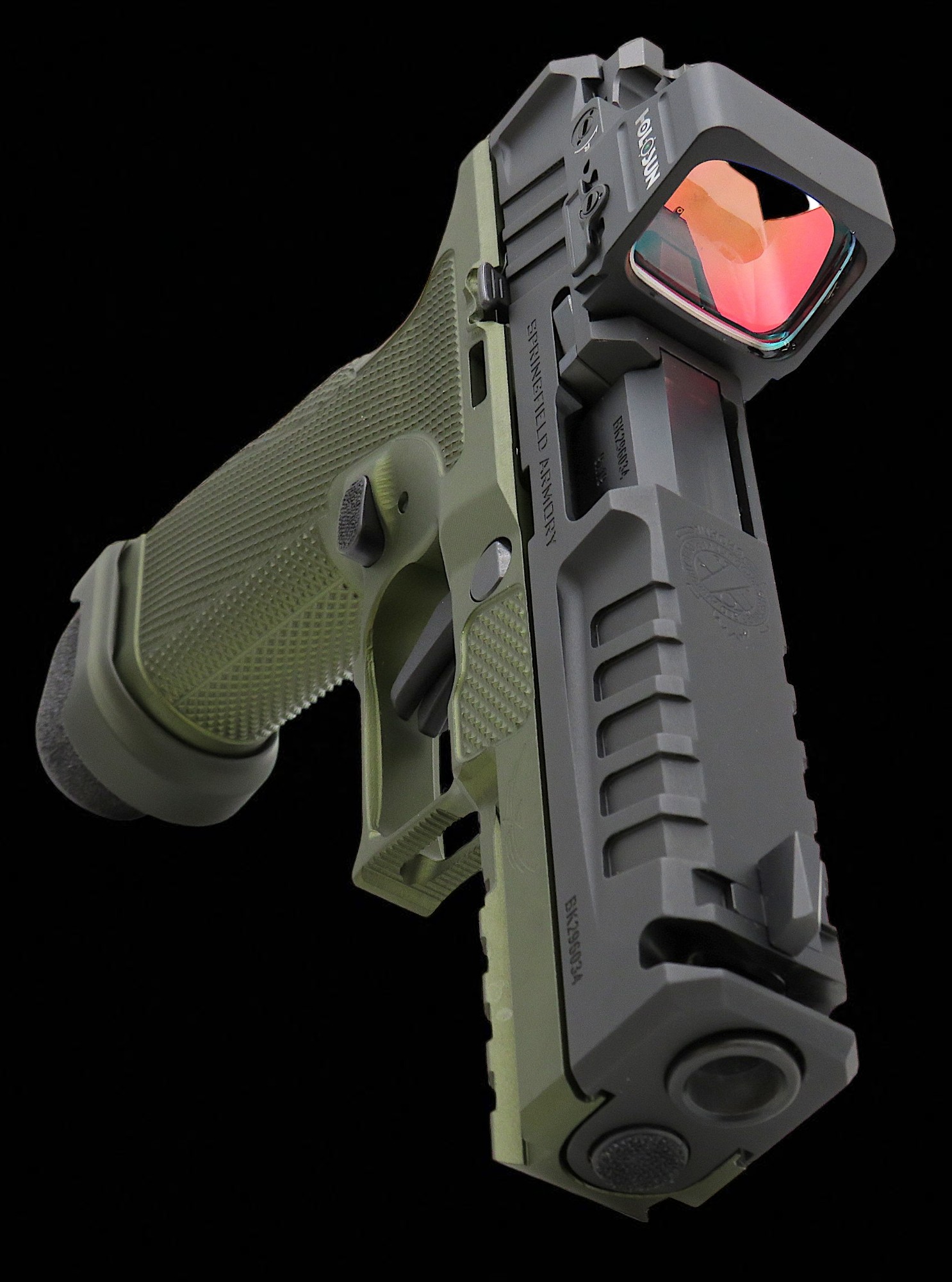 Modified New Springfield Armory Echelon Chunk Port w/ Icarus Frame, Magwell 4.5" 9mm - Image 5