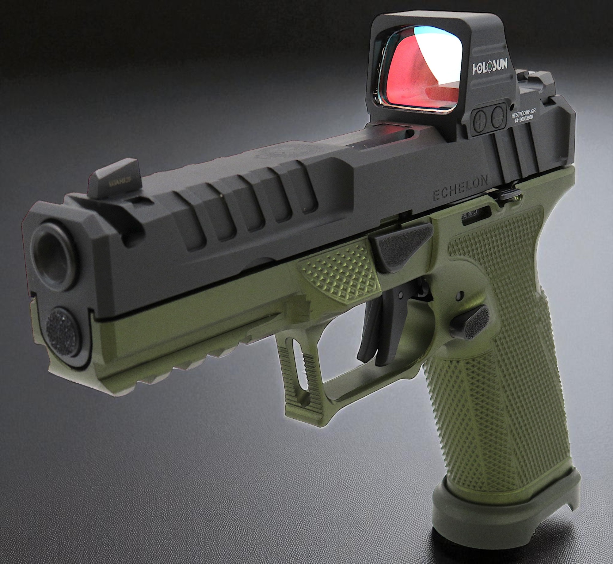 Modified New Springfield Armory Echelon Chunk Port w/ Icarus Frame, Magwell 4.5" 9mm - Image 7
