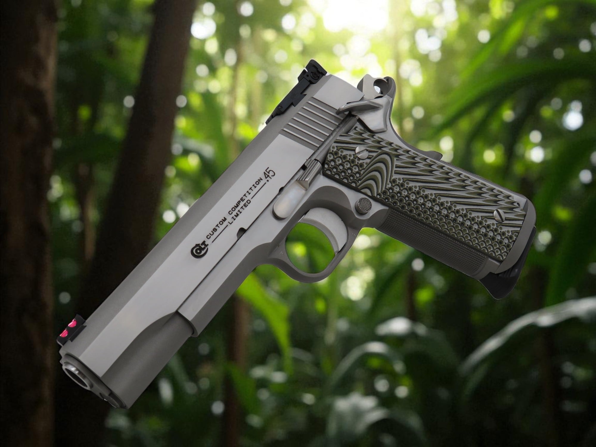COLT CUSTOM SHOP 1911 COMPETITION STAINLESS 45acp SKU: o1070CS - Image 7