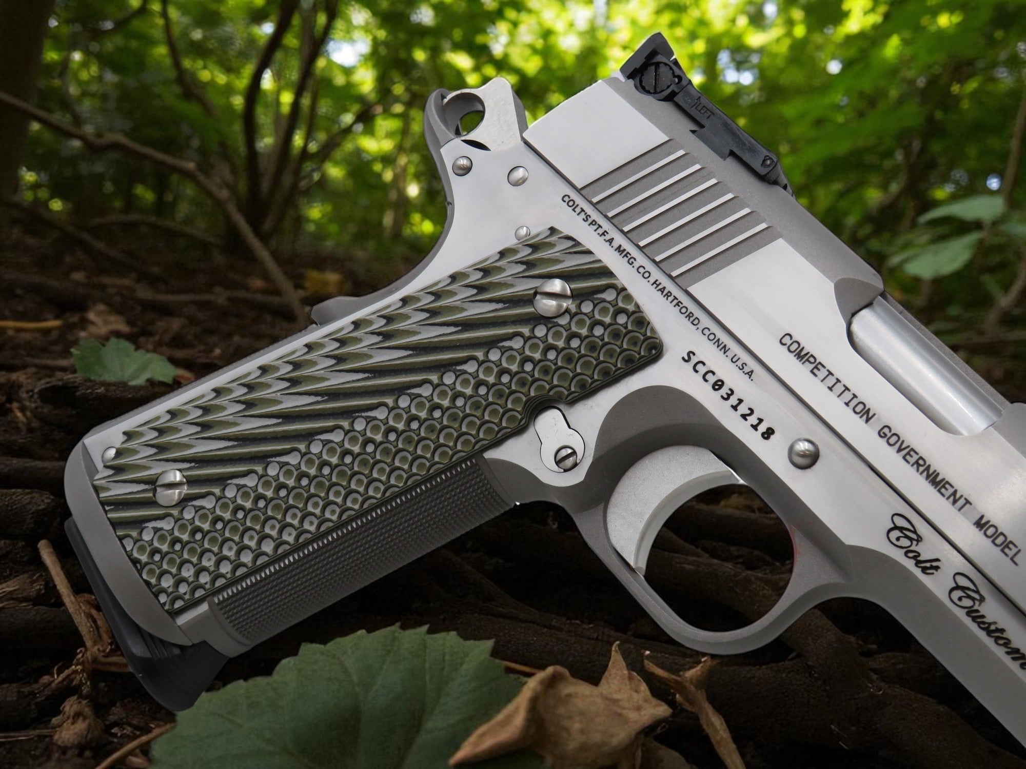 COLT CUSTOM SHOP 1911 COMPETITION STAINLESS 45acp SKU: o1070CS - Image 8