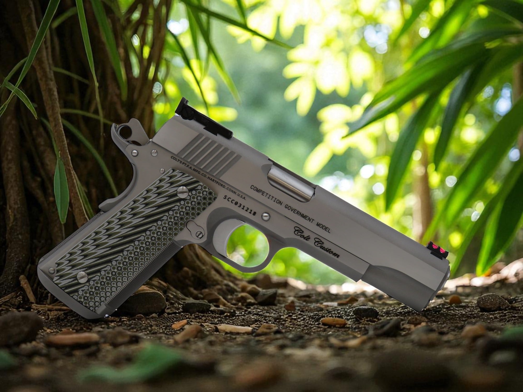 COLT CUSTOM SHOP 1911 COMPETITION STAINLESS 45acp SKU: o1070CS - Image 9