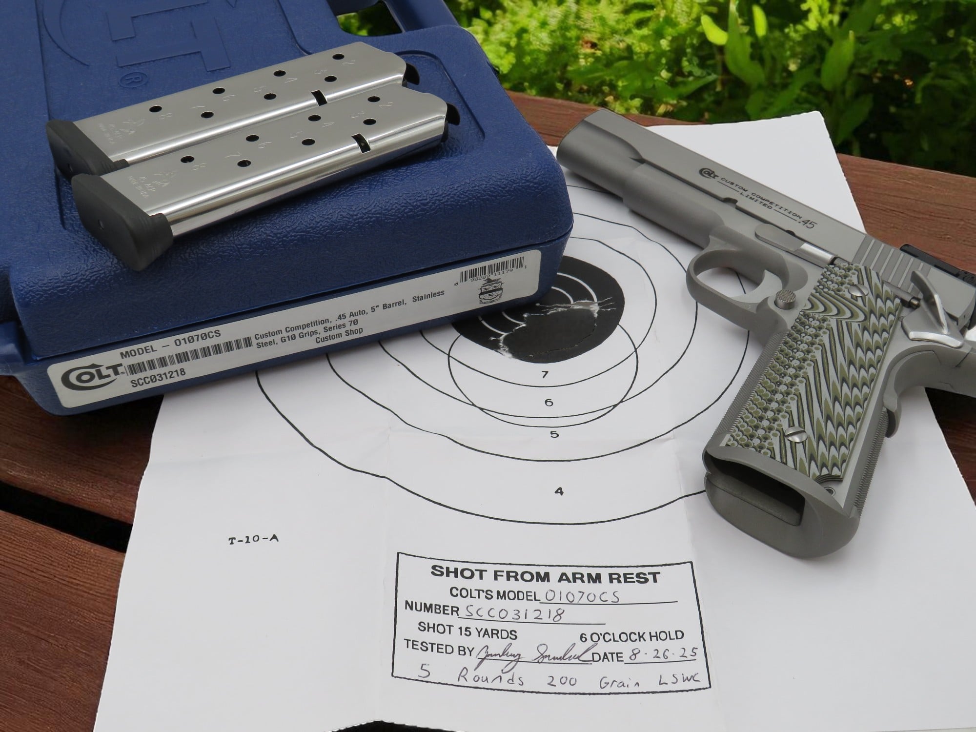 COLT CUSTOM SHOP 1911 COMPETITION STAINLESS 45acp SKU: o1070CS