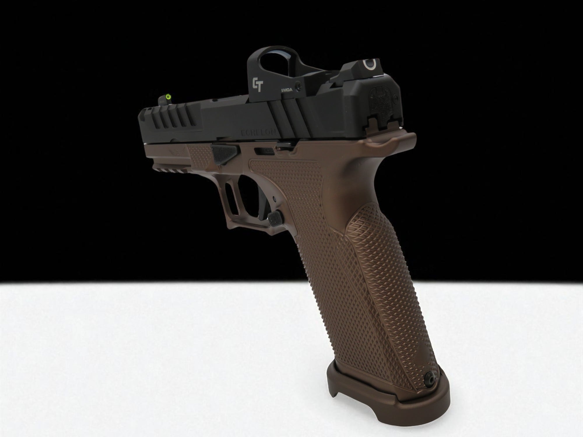 Modified New Springfield Armory Echelon Chunk Port w/ Icarus Frame FDE, Magwell 4.5" 9mm - Image 8