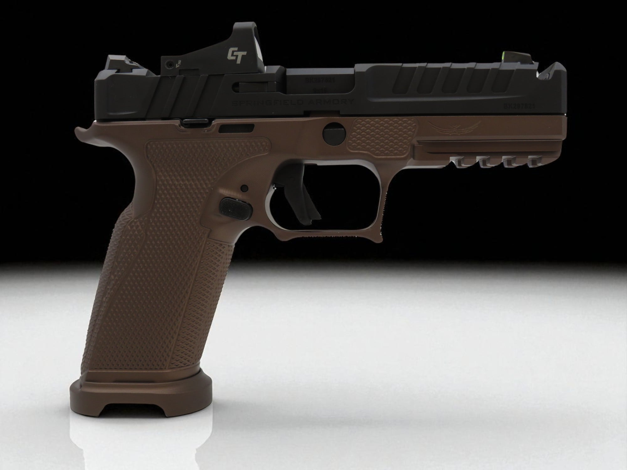 Modified New Springfield Armory Echelon Chunk Port w/ Icarus Frame FDE, Magwell 4.5" 9mm - Image 6