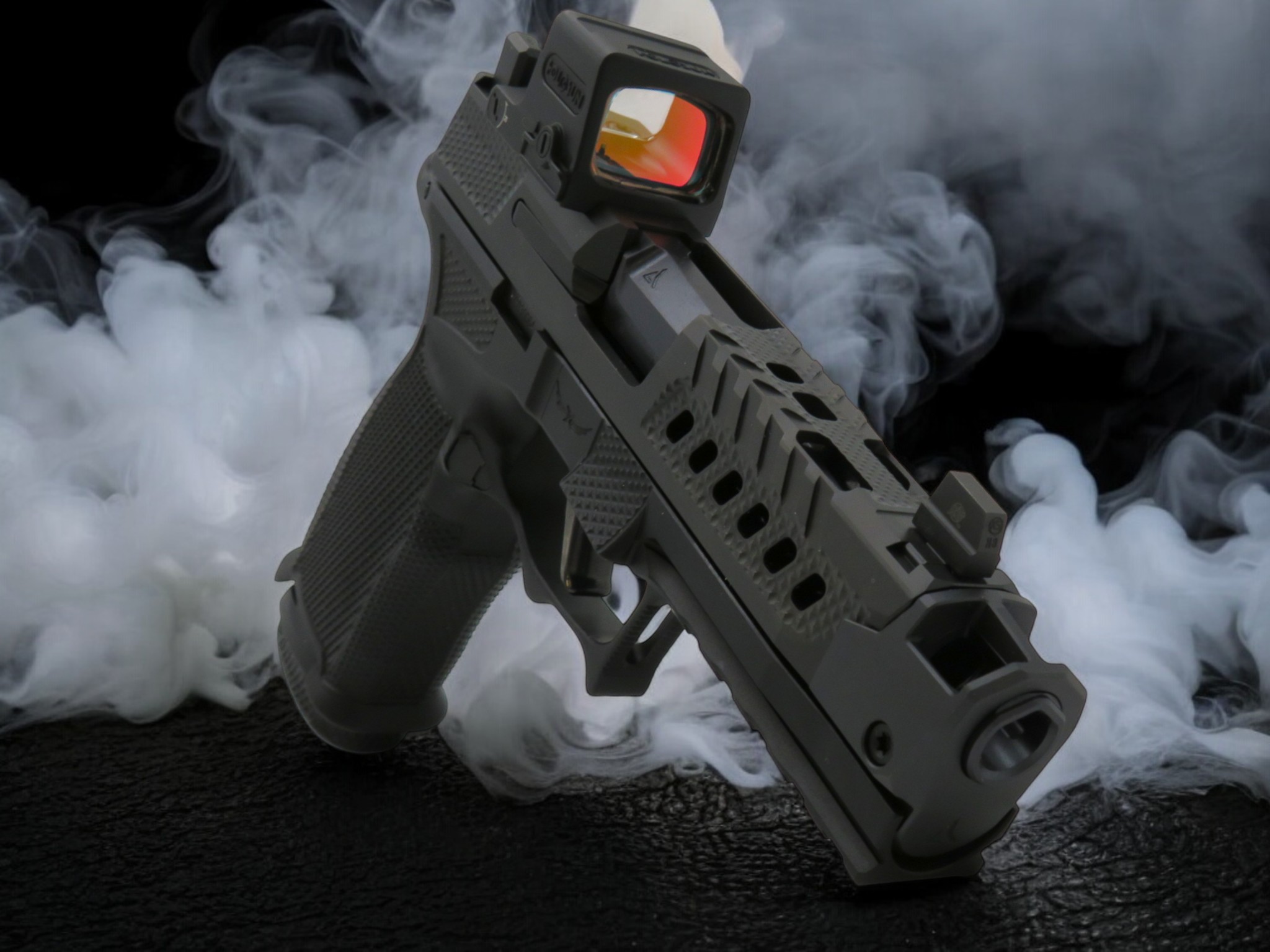 SK Sig P365XL Custom Works with Radian RamJet, Norsso Rail C, Icarus Frame and More - Image 5