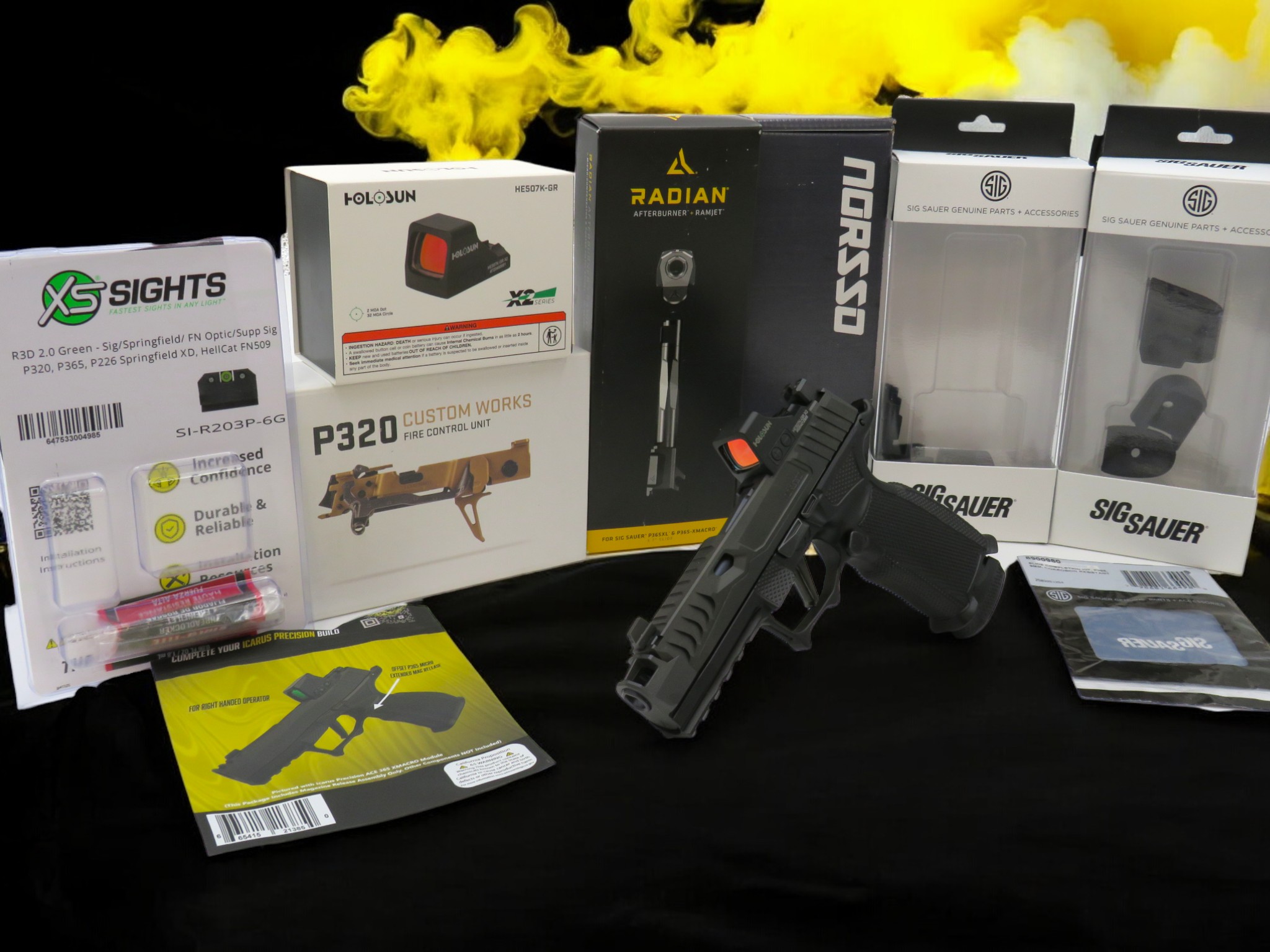 SK Sig P365XL Custom Works with Radian RamJet, Norsso Reptile OG