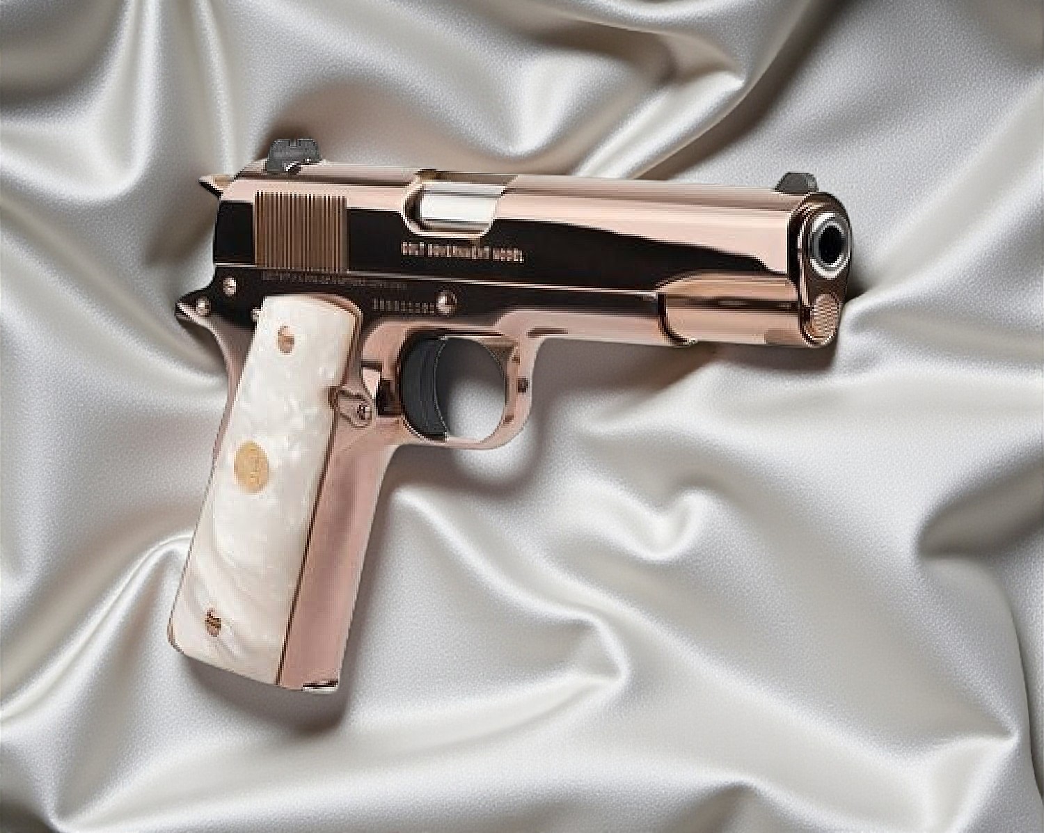 NEW TALO COLT CUSTOM ROSE GOLD 1911 38 Super ONE of 250 - Image 2