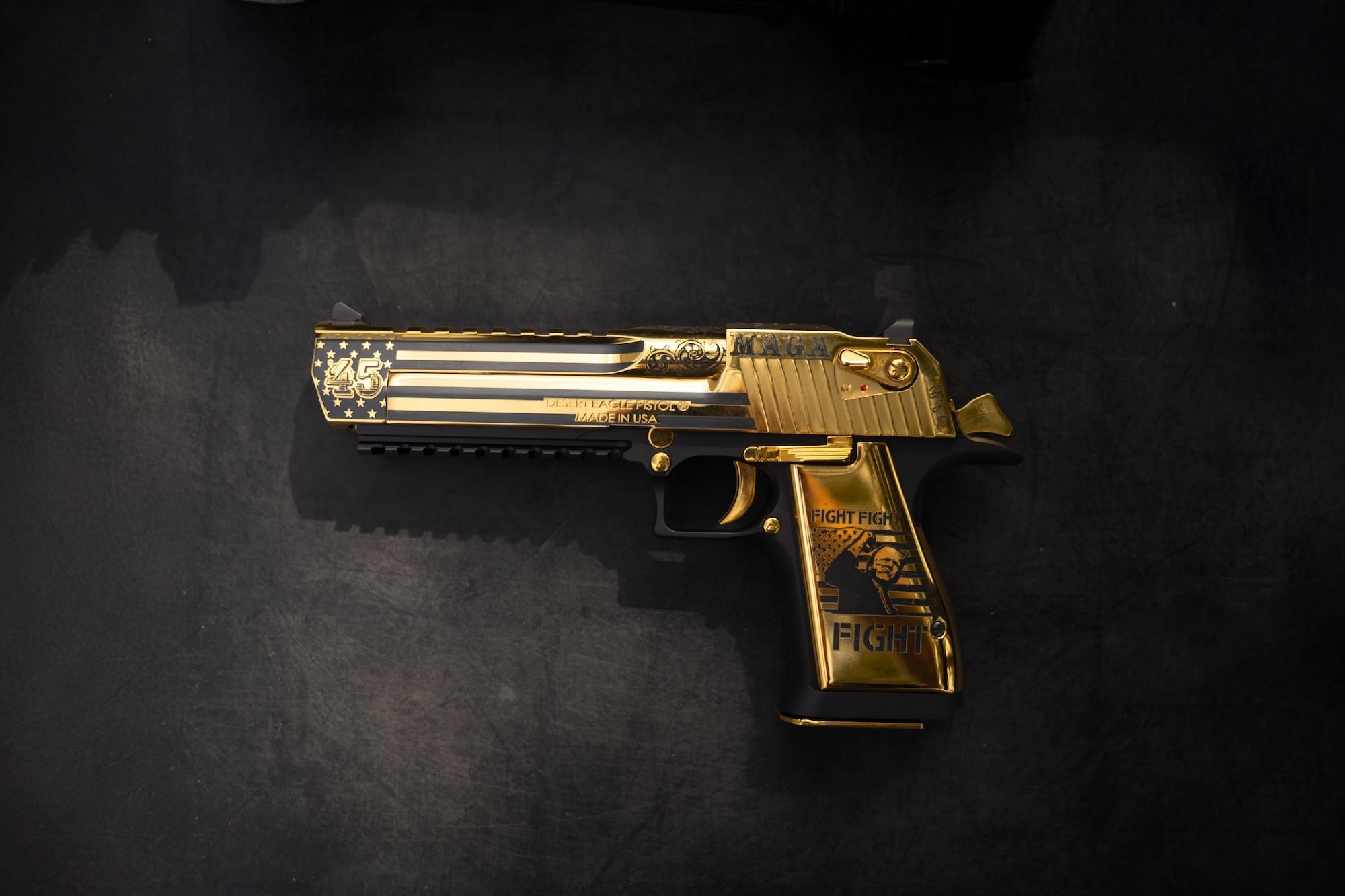 Limited Edition Desert Eagle 50AE TRUMP MAGA 45/47 Gun #005 of 100 MAGA05 - Image 13