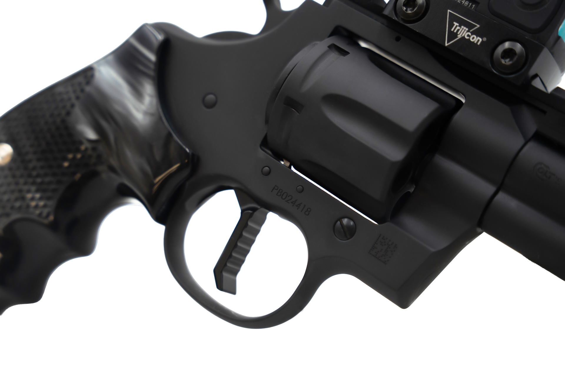 Custom Colt Python 3" Compensated, Pic Rail, RMR Red Dot and Mount, Reactiv Maxx Grips - Image 9