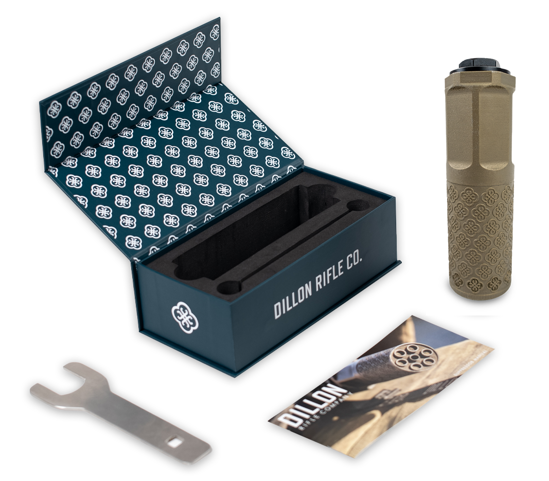 Dillon Rifle Company Inconel Suppressor 5.56 Standard in TAN