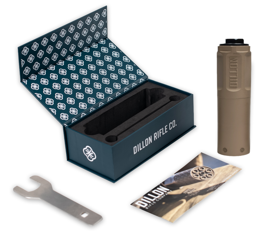 Dillon Rifle Company Inconel Suppressor 5.56 Government in TAN
