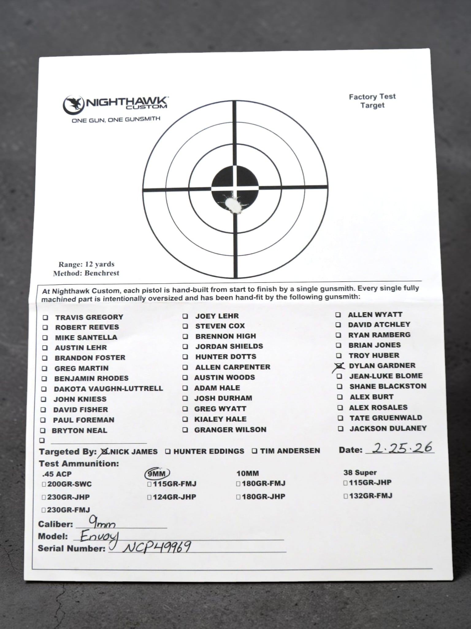 Nighthawk Custom New 9mm Envoy IOS 1911 Ambassador Series - Image 19