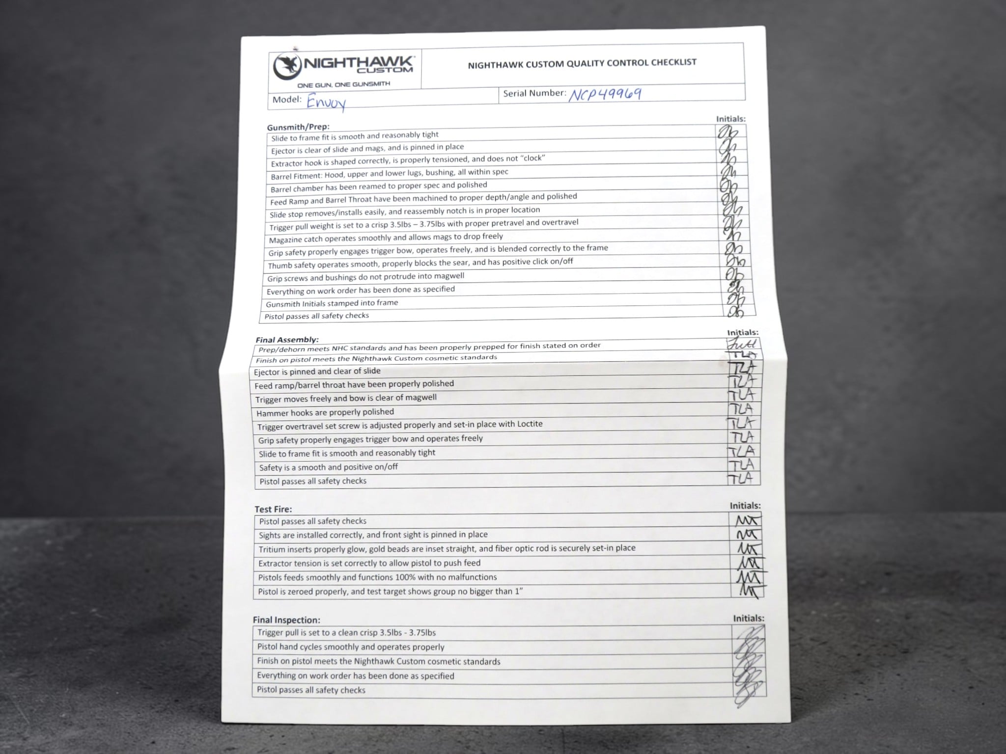 Nighthawk Custom New 9mm Envoy IOS 1911 Ambassador Series - Image 20