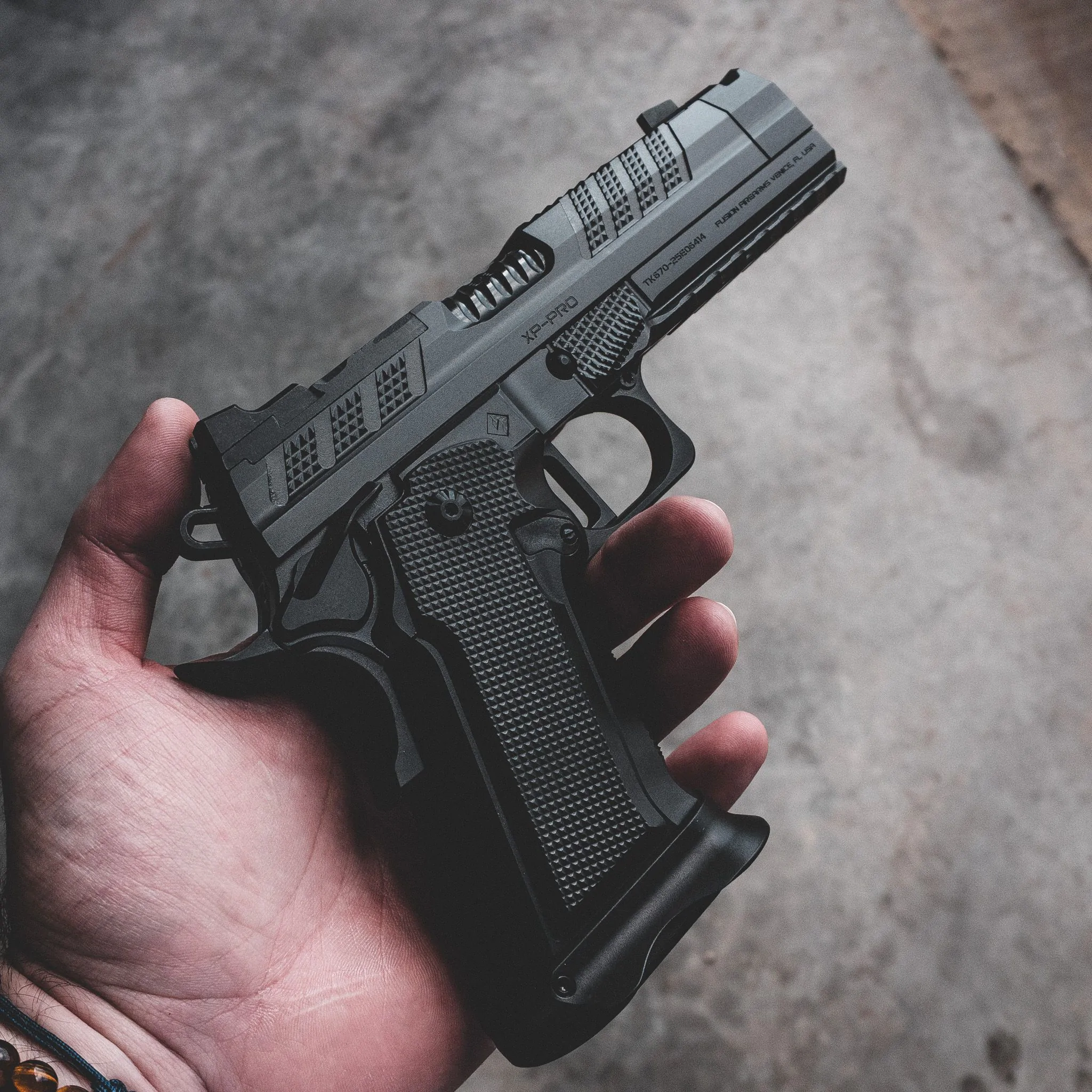 CUSTOM SHOP LIMITED EDITION BLACKOUT EDITION FUSION FIREARMS XP-PRO COMP & PORTED AMBI