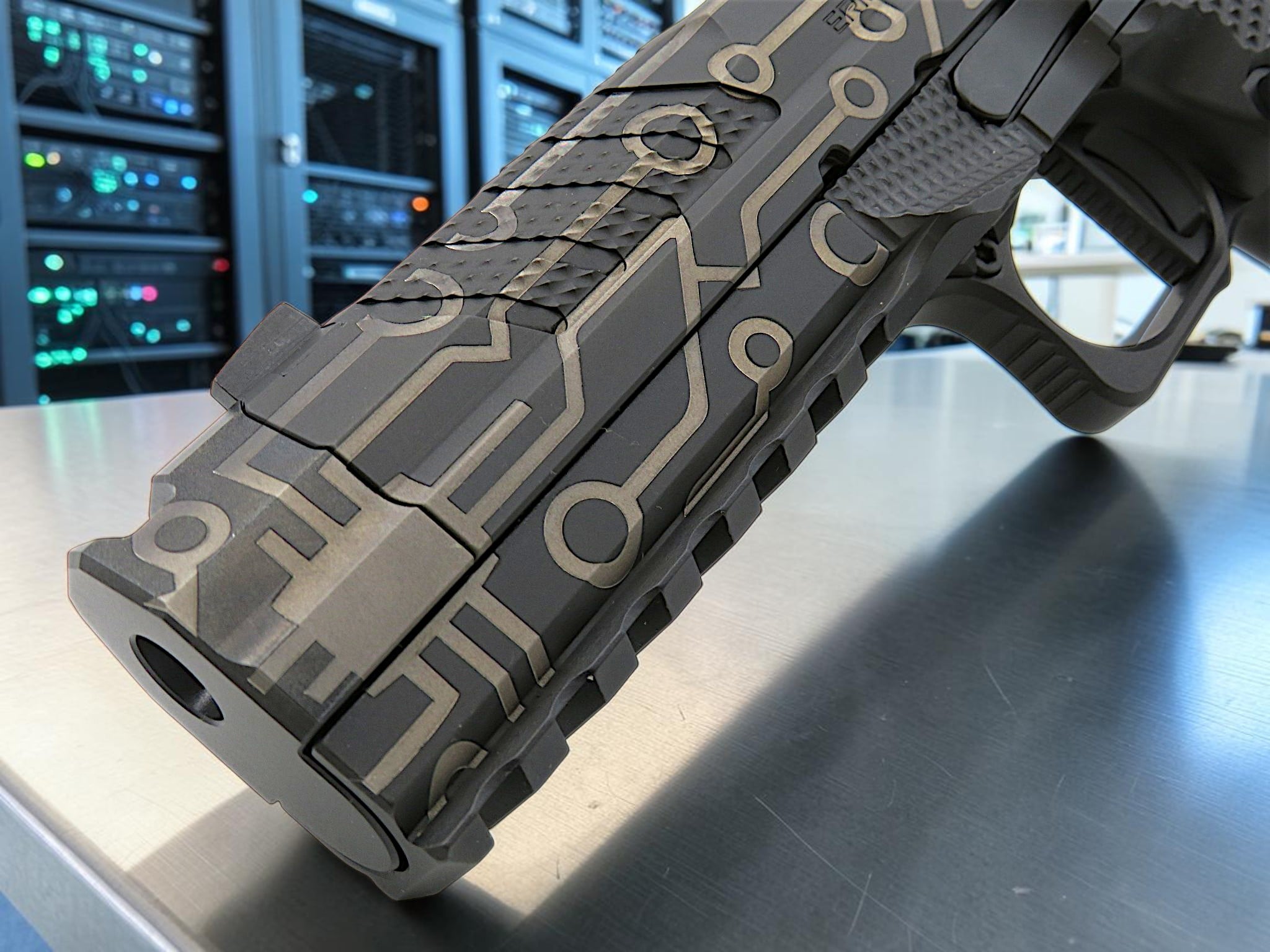 CUSTOM SHOP LIMITED EDITION CYBER ATTACK BLACKOUT-EDITION FUSION FIREARMS XP-PRO COMP & PORTED AMBI - Image 2