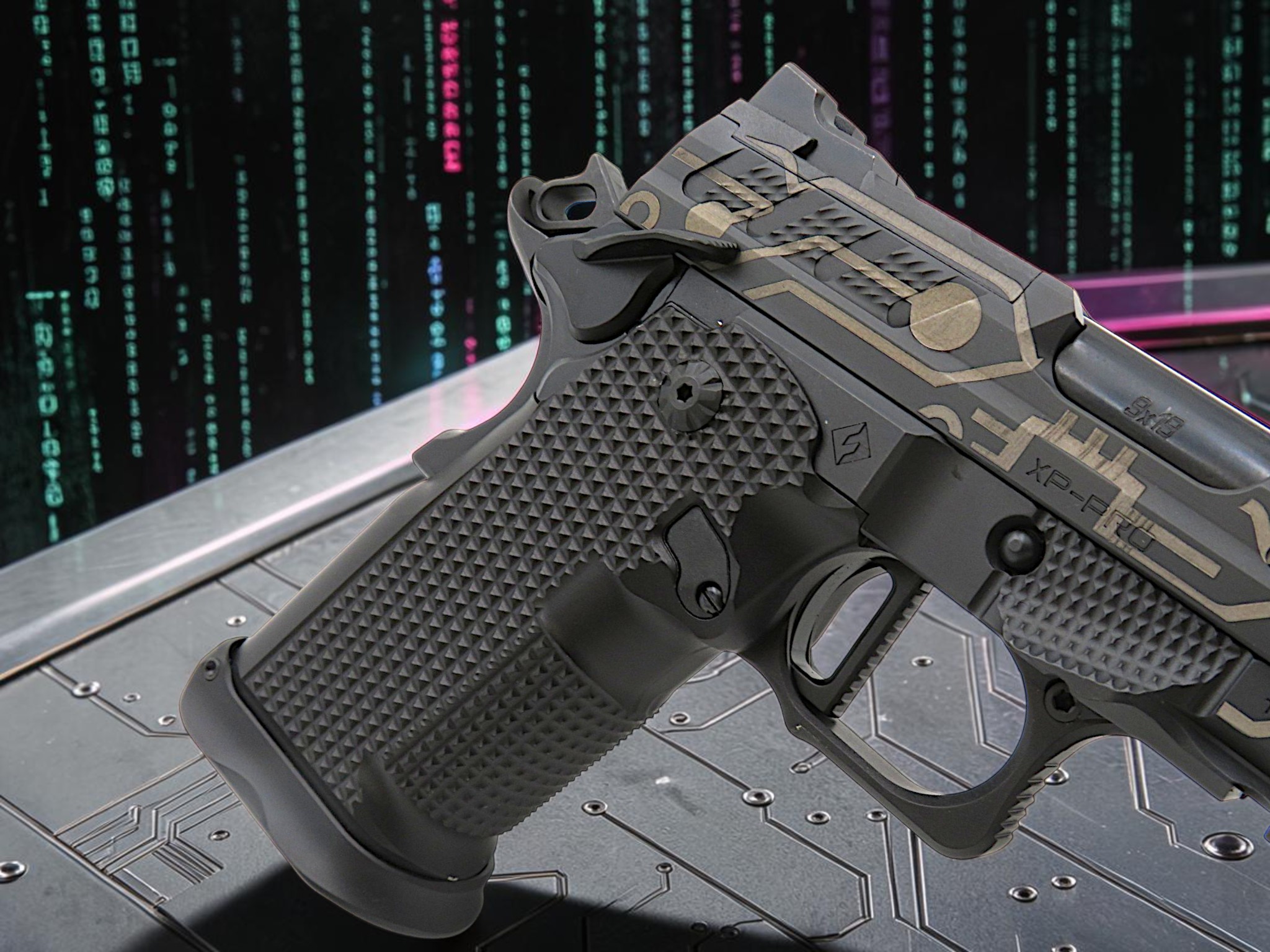 CUSTOM SHOP LIMITED EDITION CYBER ATTACK BLACKOUT-EDITION FUSION FIREARMS XP-PRO COMP & PORTED AMBI - Image 10