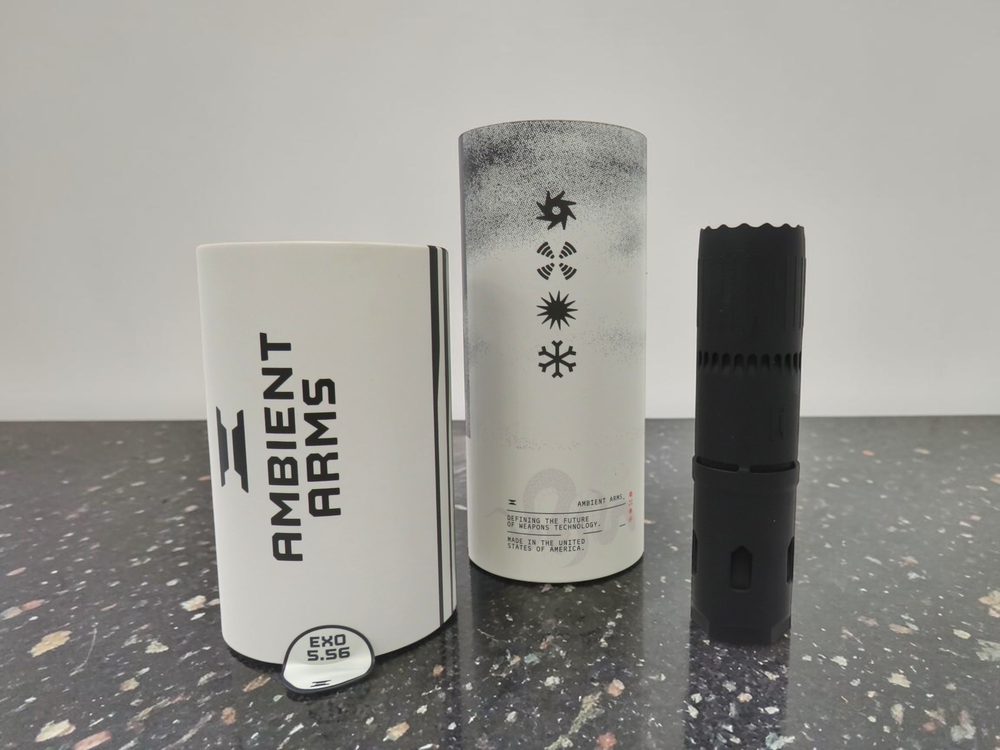 AMBIENT ARMS SUPPRESSOR EXO 5.56 TI WITH HUB 1/2x28