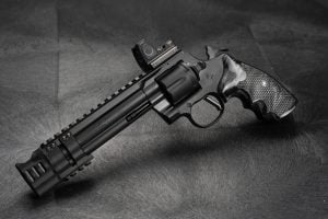 Custom Shop Colt Python 6 Compensated Pic Rail RMR Mount RMR Green Dot Reactive Maxx Grips