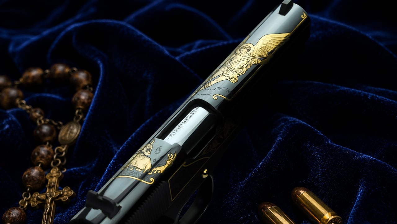 SK CUSTOMS SAN MIGUEL ARCÁNEL (SAINT MICHAEL) Colt 1911 38sup ONE of 500-img-4