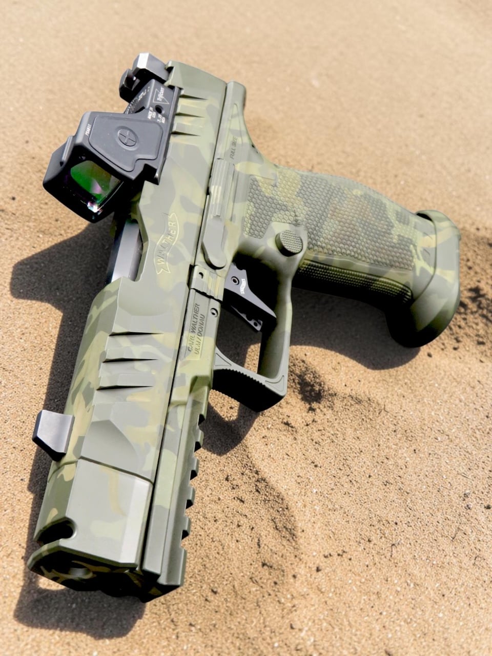 SK Customs Green Camo Edition Walther PDP Pro-X FS 4.6" 20rd PMM Comp with RMR HD - Image 5