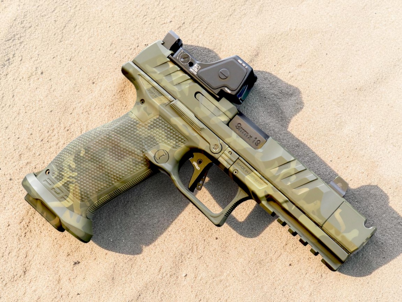 SK Customs Green Camo Edition Walther PDP Pro-X FS 4.6" 20rd PMM Comp with RMR HD - Image 7