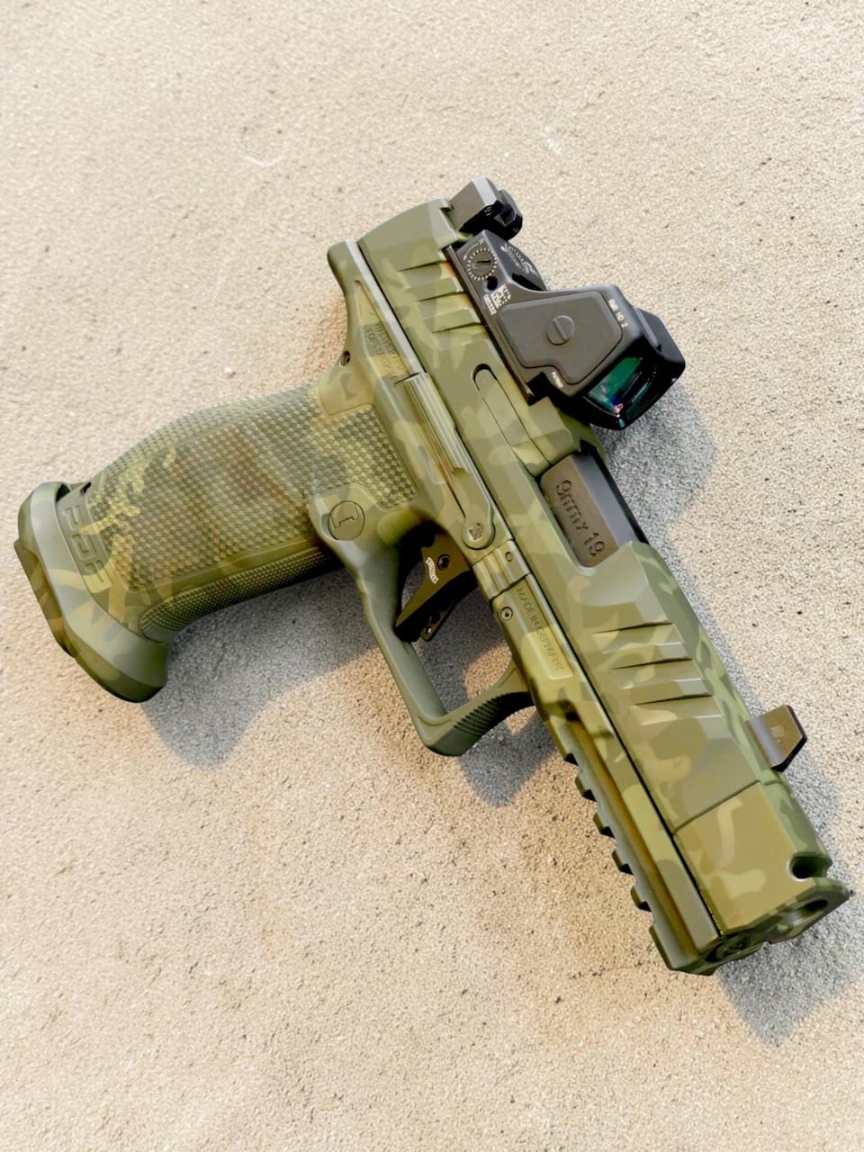 SK Customs Green Camo Edition Walther PDP Pro-X FS 4.6" 20rd PMM Comp with RMR HD - Image 9