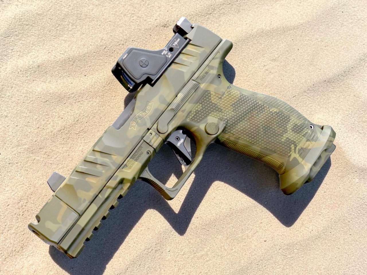 SK Customs Green Camo Edition Walther PDP Pro-X FS 4.6" 20rd PMM Comp with RMR HD - Image 8