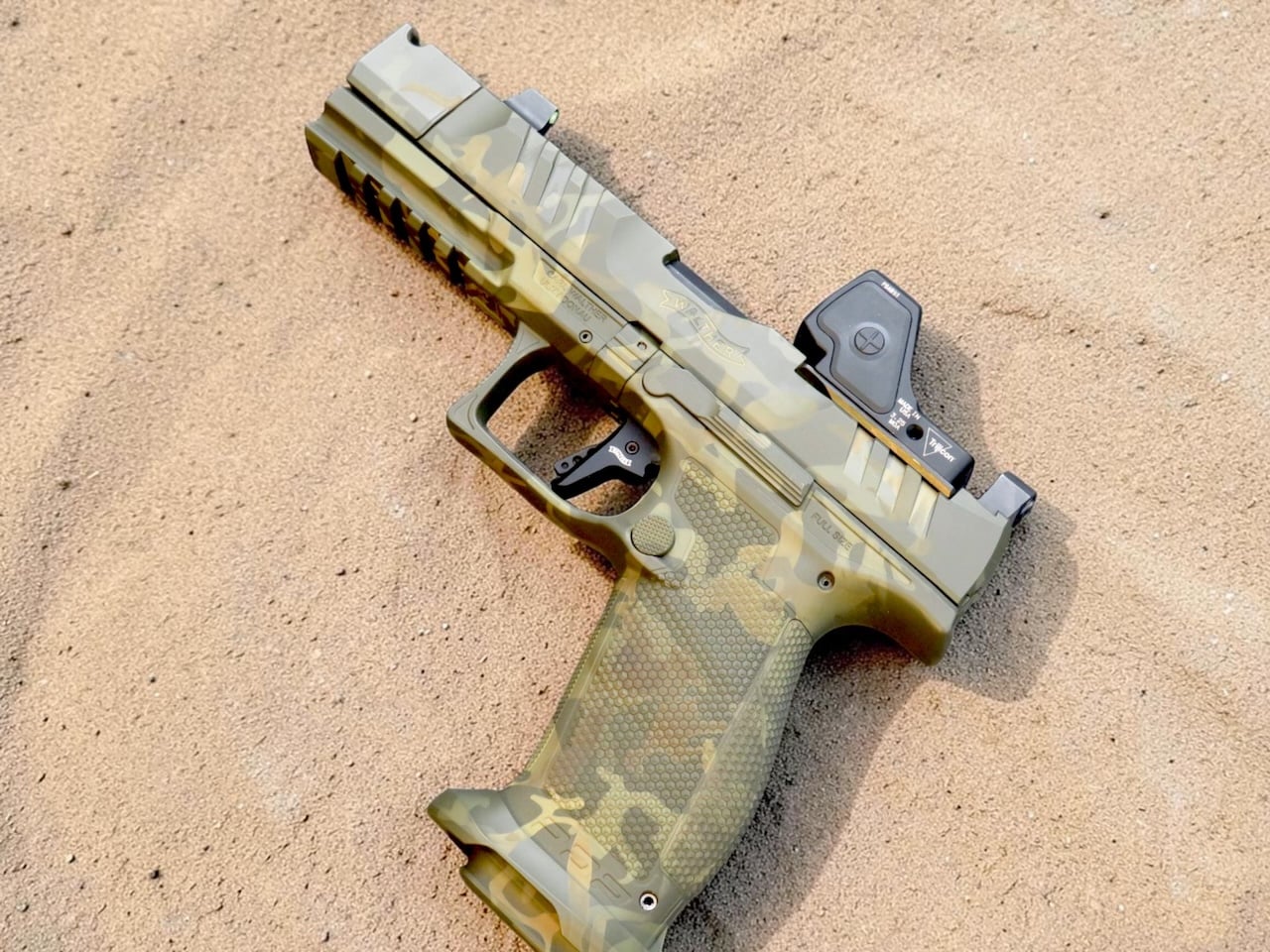 SK Customs Green Camo Edition Walther PDP Pro-X FS 4.6" 20rd PMM Comp with RMR HD - Image 4