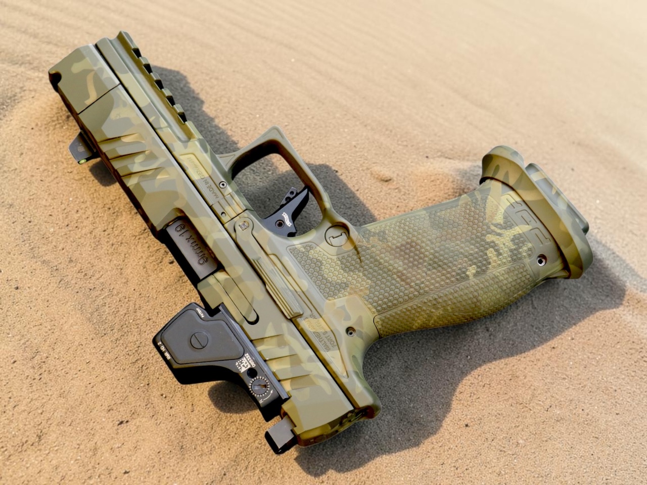 SK Customs Green Camo Edition Walther PDP Pro-X FS 4.6" 20rd PMM Comp with RMR HD - Image 11