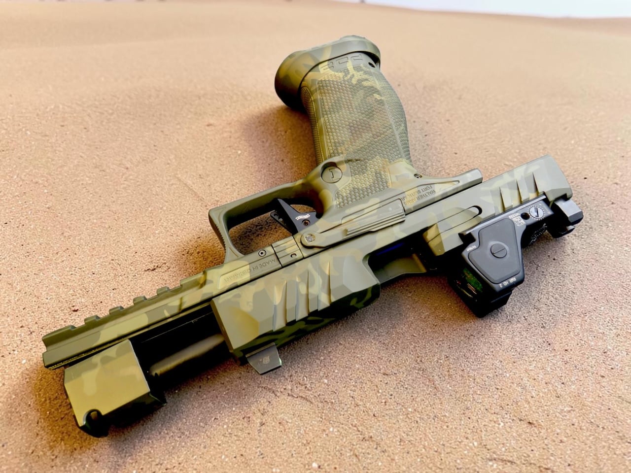 SK Customs Green Camo Edition Walther PDP Pro-X FS 4.6" 20rd PMM Comp with RMR HD - Image 6