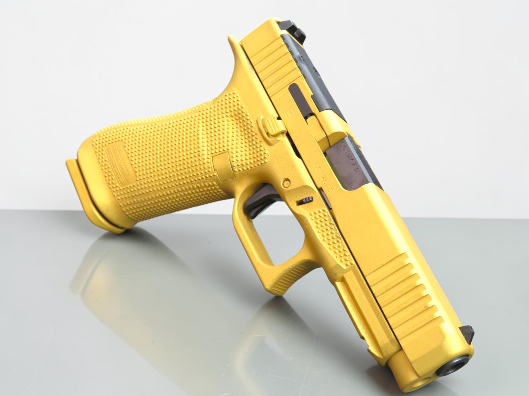 SK Customs Glock 17 Gen 6 MOS GOLD CERAKOTE 17rd Mags - Image 6