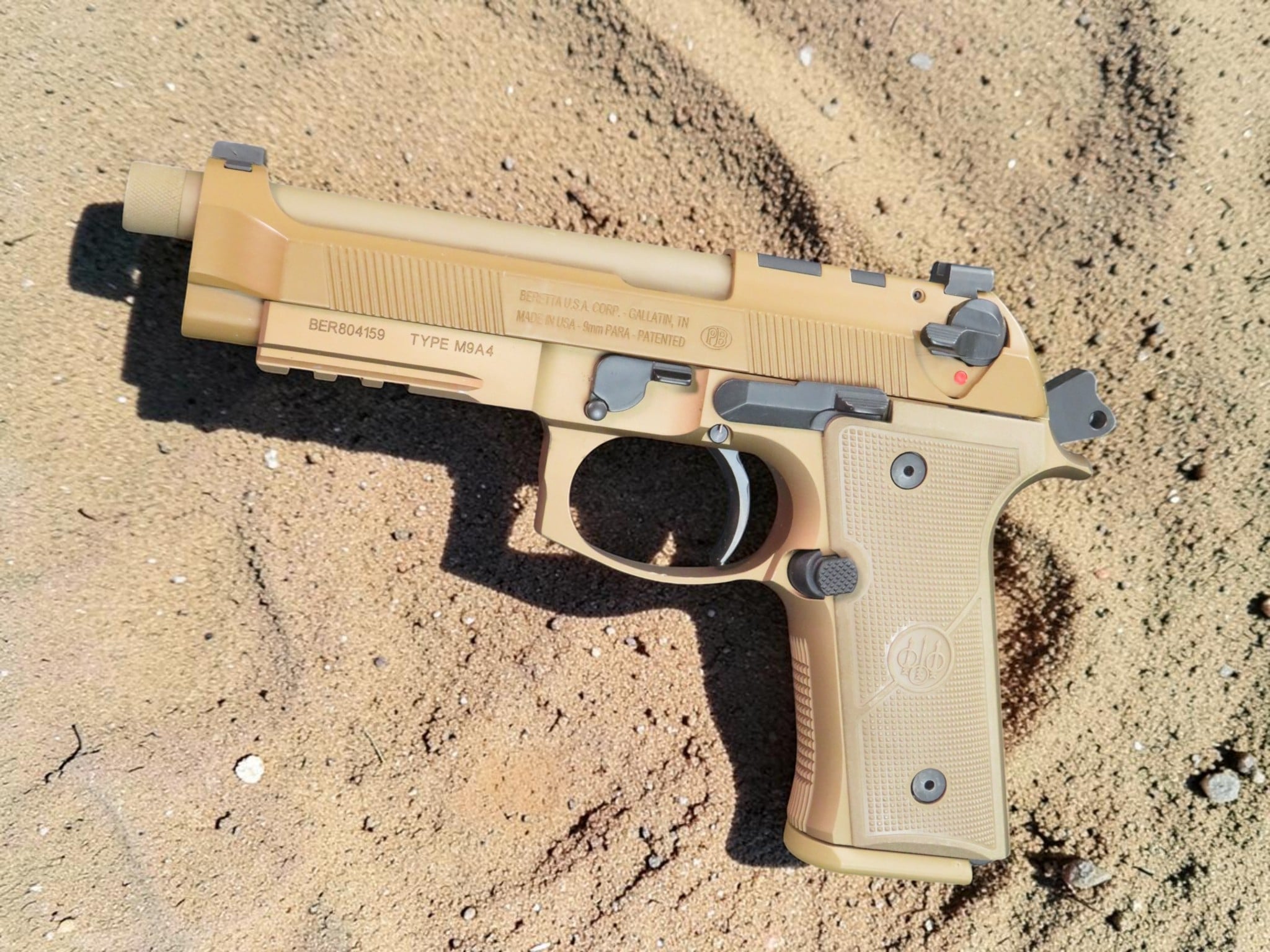 MODIFIED BERETTA M9A4 with LANGDON TACTICAL TRIGGER BAR COMES WITH AMMO CAN DISPLAY - Image 4