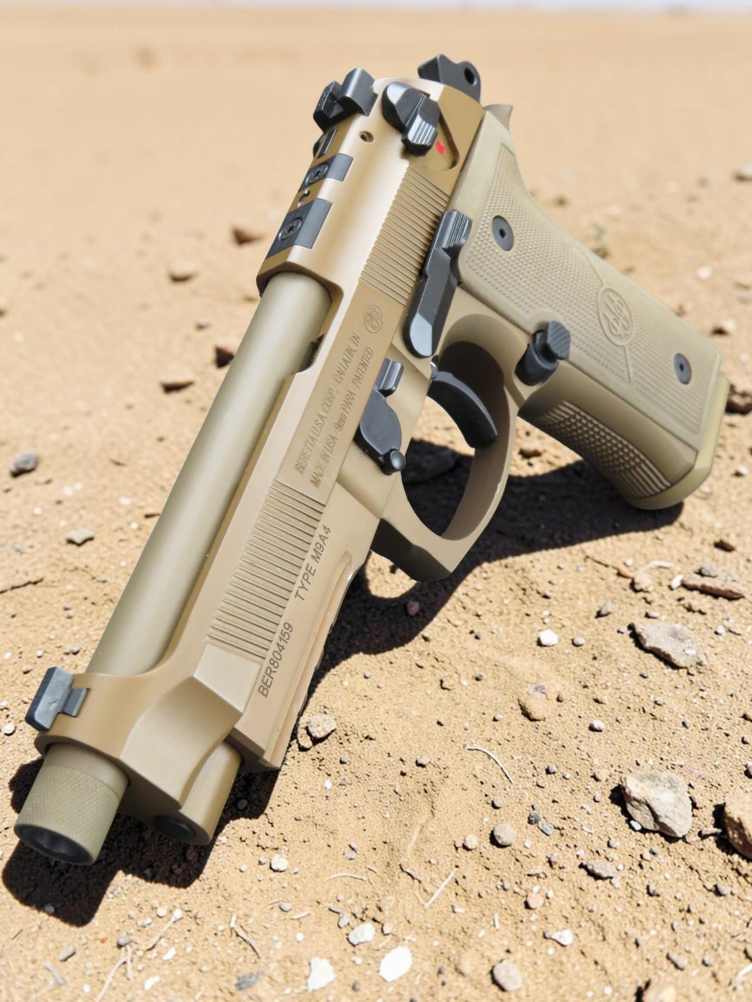 MODIFIED BERETTA M9A4 with LANGDON TACTICAL TRIGGER BAR COMES WITH AMMO CAN DISPLAY - Image 5