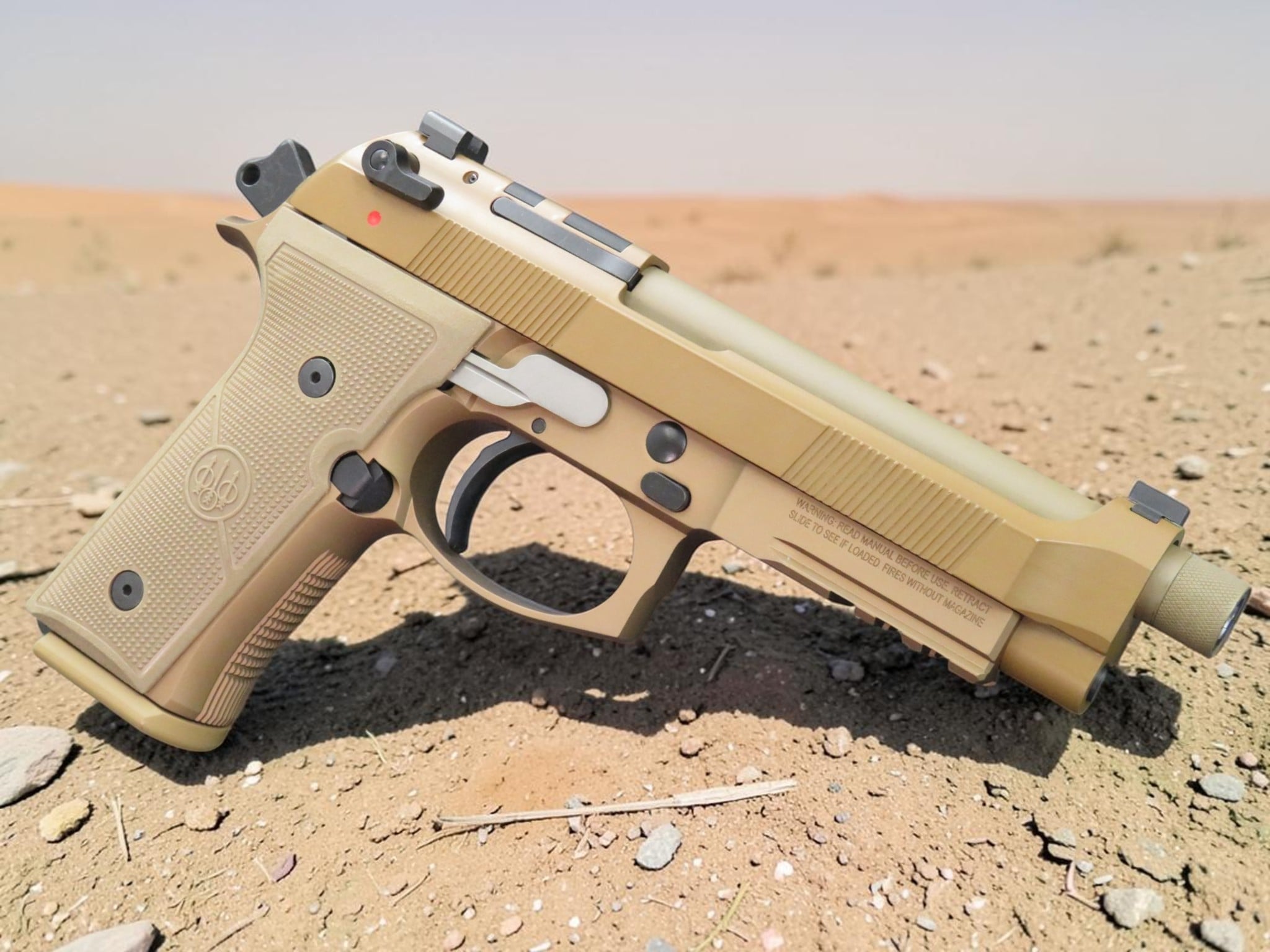 MODIFIED BERETTA M9A4 with LANGDON TACTICAL TRIGGER BAR COMES WITH AMMO CAN DISPLAY - Image 3