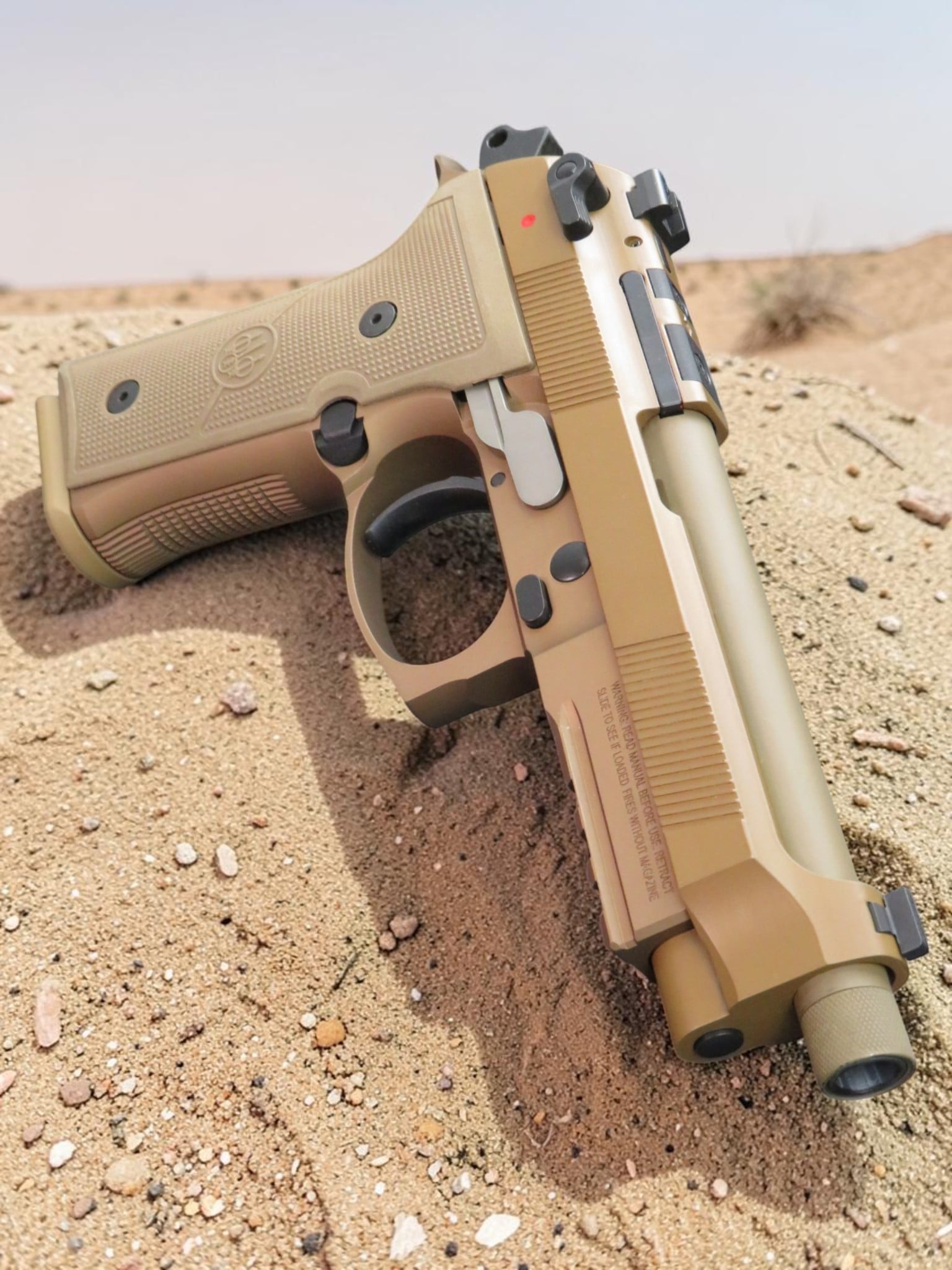 MODIFIED BERETTA M9A4 with LANGDON TACTICAL TRIGGER BAR COMES WITH AMMO CAN DISPLAY - Image 6