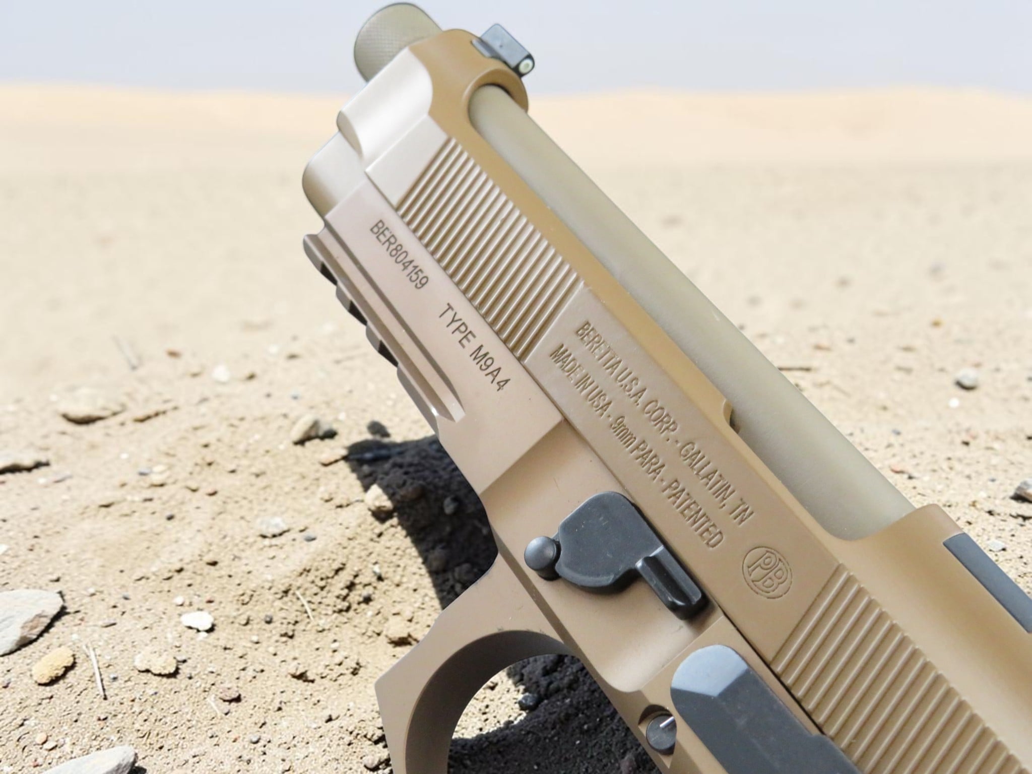 MODIFIED BERETTA M9A4 with LANGDON TACTICAL TRIGGER BAR COMES WITH AMMO CAN DISPLAY - Image 8