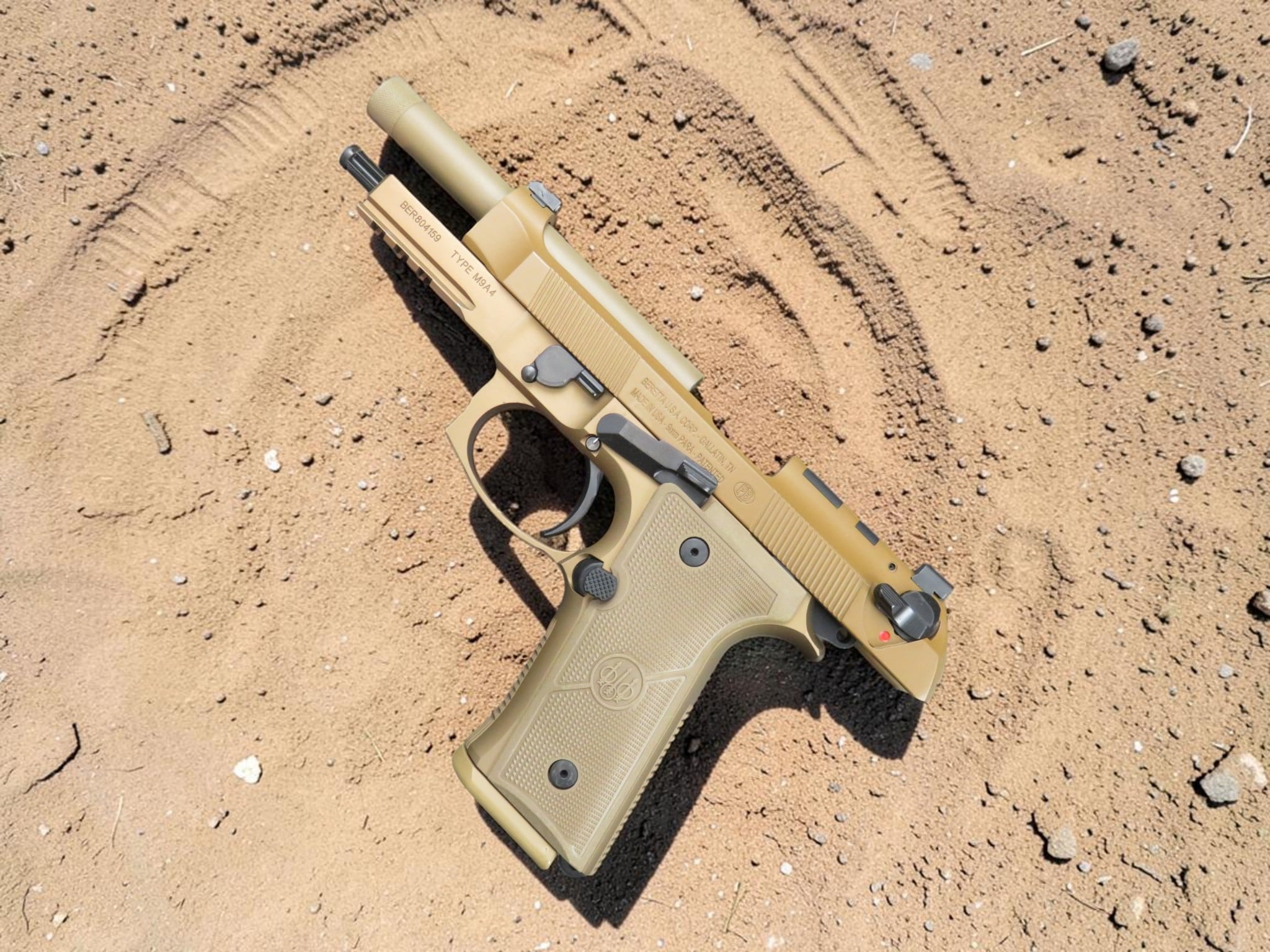 MODIFIED BERETTA M9A4 with LANGDON TACTICAL TRIGGER BAR COMES WITH AMMO CAN DISPLAY - Image 9