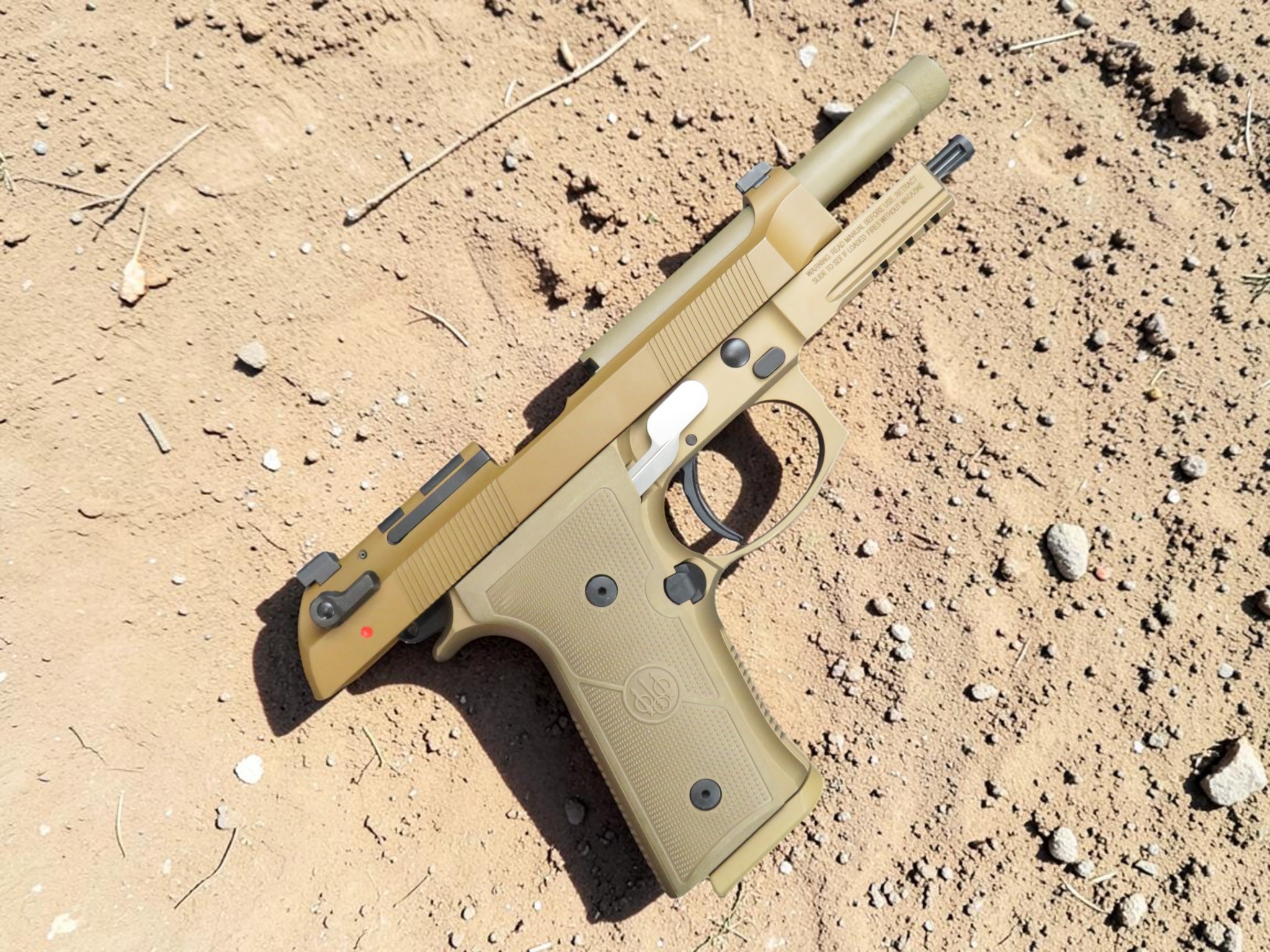 MODIFIED BERETTA M9A4 with LANGDON TACTICAL TRIGGER BAR COMES WITH AMMO CAN DISPLAY - Image 10
