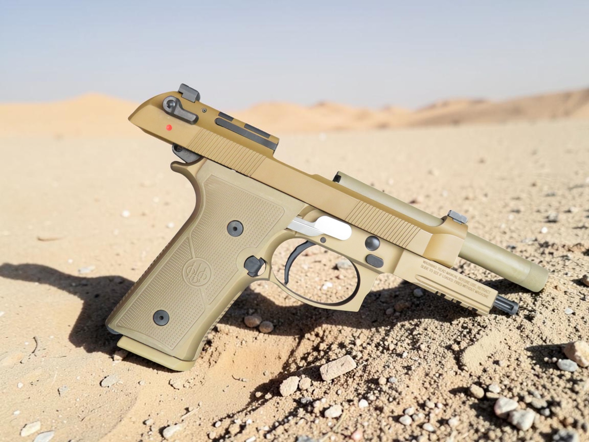 MODIFIED BERETTA M9A4 with LANGDON TACTICAL TRIGGER BAR COMES WITH AMMO CAN DISPLAY - Image 11