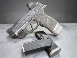 CUSTOM SIG P365XL 9mm Tetris Stipple Cerakoted Pic Rail with Optic and Lots of Extras