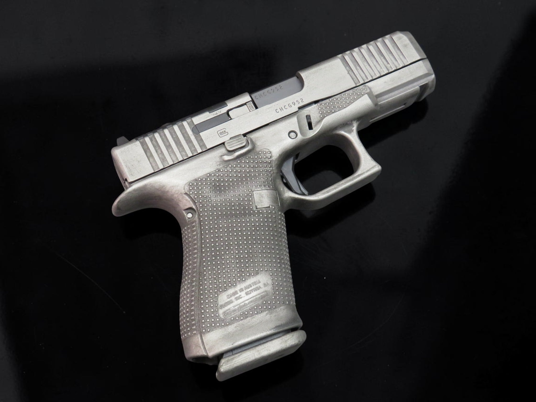 SK Customs Glock 19 Gen 6 MOS Distressed Sniper Gray CERAKOTE 15rd Mags - Image 6
