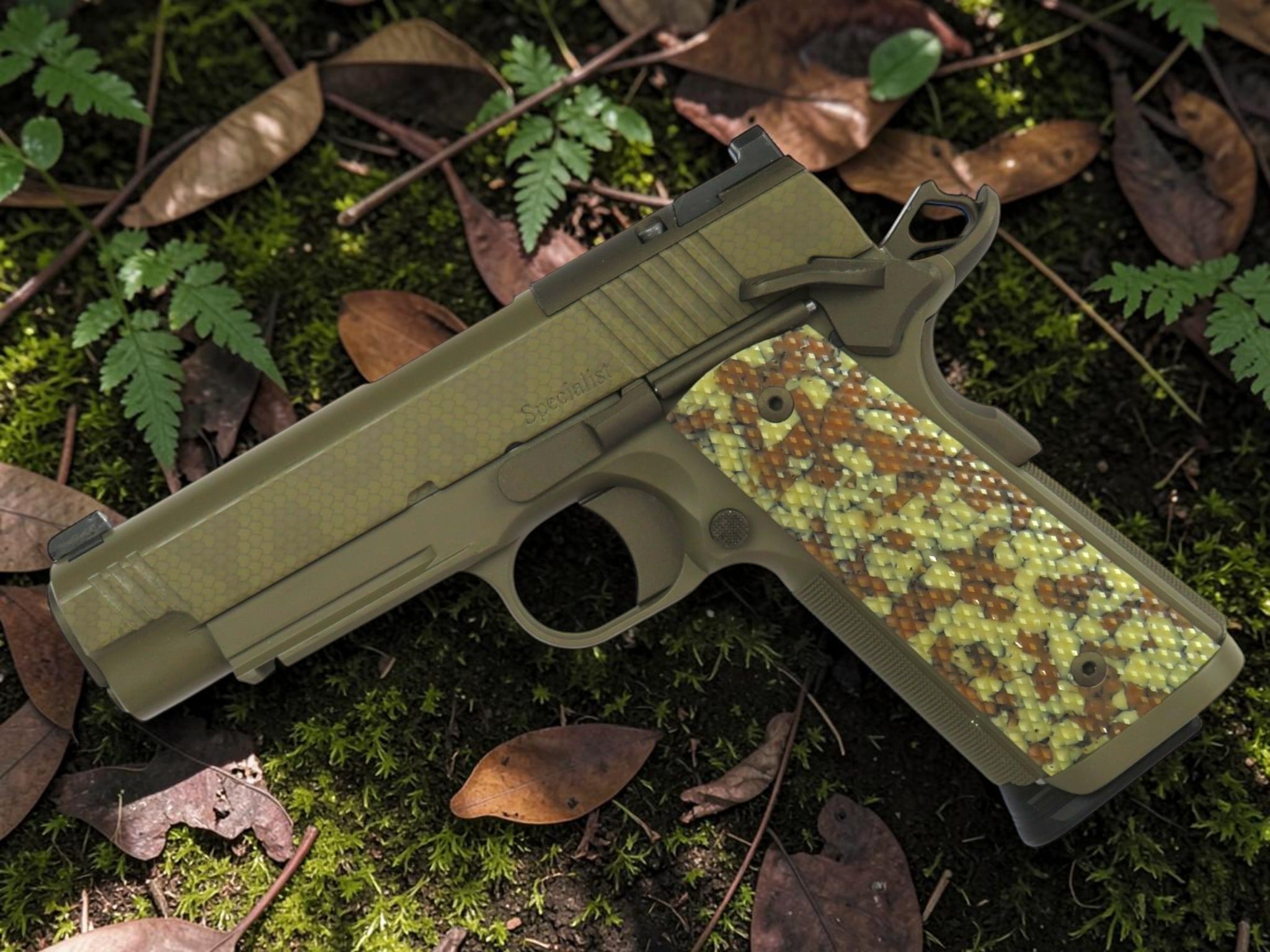 SK LIMITED DAN WESSON COMMANDER SPECIALIST RATTLER EDITION 1911 OPTIC READY 45acp - Image 3